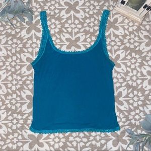 Teal soft tank top!